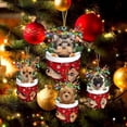 thumbnail image 3 of Creative DIY Christmas Party Decoration Christmas Socks Girl Boy Gift Dog Pendant Christmas Tree Pendant Decorative Holiday Gift 9, 3 of 8