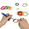 thumbnail image 4 of Walbest 12 Pieces Wooden Ring DIY Ornament Accessories Log Color Wood Circle, Unfinished Jewelry Making Wood Pendant Toy for Children, 4 of 7