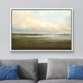 thumbnail image 2 of wall26 Framed Canvas Print Wall Art Watercolor Dusk Sky Over Green Field Nature Wilderness Illustrations Modern Rustic Relax/Calm Cool for Living Room, Bedroom, Office - 24"x36" White, 2 of 5