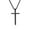 Black, variant on Faith Cross Necklace, Jesus Christ Cross Chain, Unisex