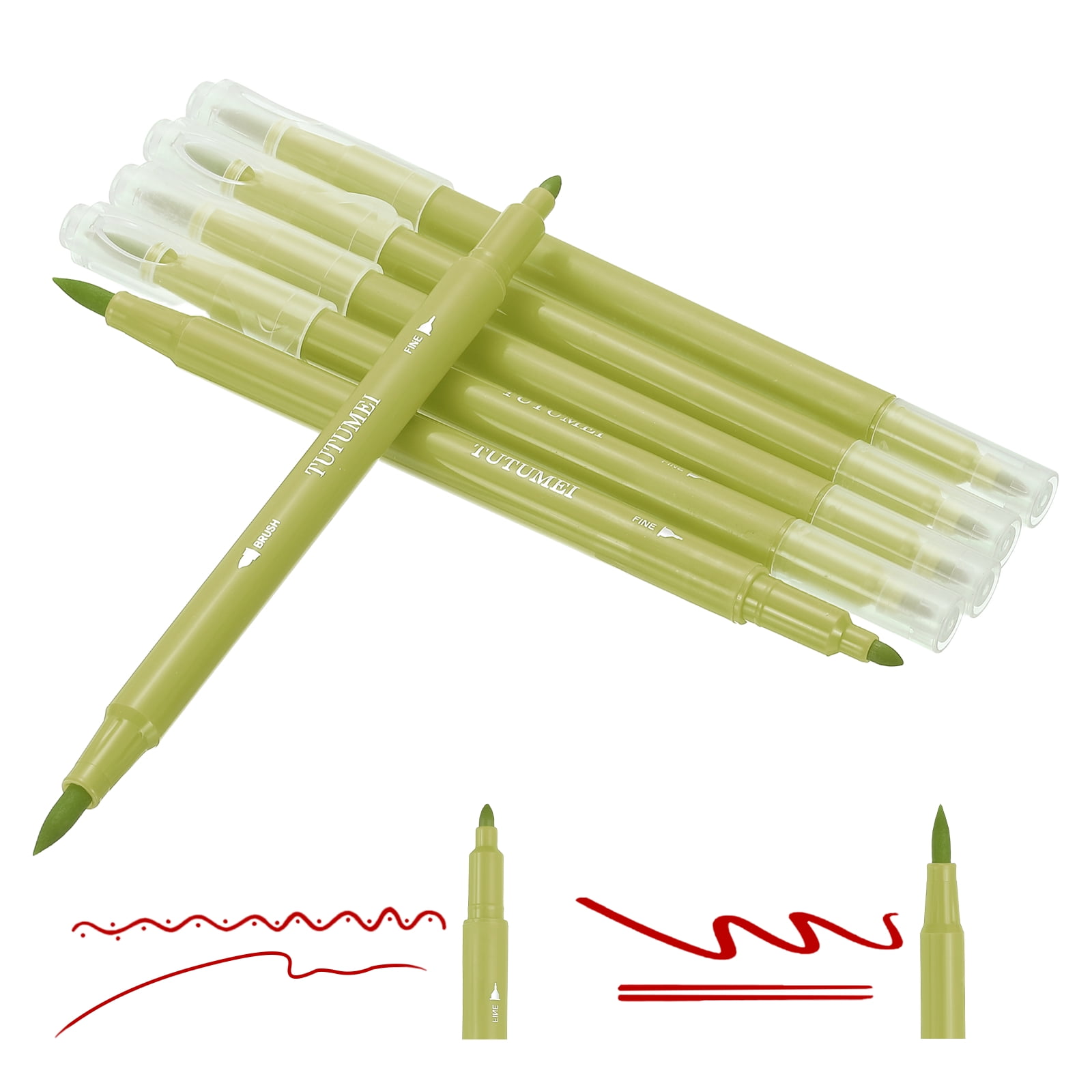 Zieler® 18 Brush & Fine Tip Pens with Water Brush - Walmart.com