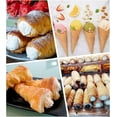 thumbnail image 7 of LQQBOX 10 Pcs Cream Horn Forms 4.88-inch, Non-stick Cream Horns Pastry Mould Croissant Baking Forms for Baking Croissants Bead, Chocolate Croissant, Brioche Rolls, Ice Cream Cone Party Dessert, 7 of 7