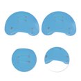 thumbnail image 3 of Unique Bargains 1 Pair Unisex Adult Durable Hand Flippers for Swimming Dark Blue, 3 of 6