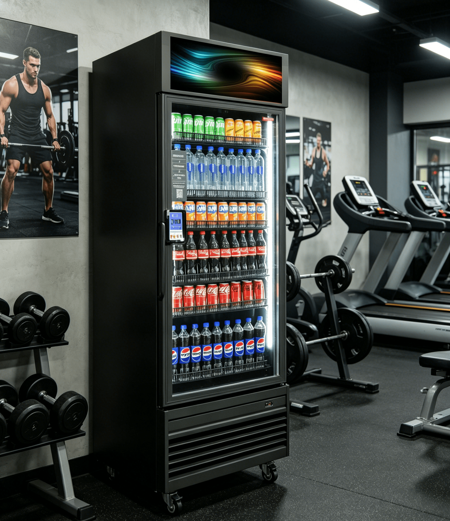 Smart Frozen Food Vending Machine, MAX 620S , Dual-Zone, POS/NFC for Stores/Gyms