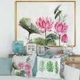 thumbnail image 2 of Ancient Pink Lotuses In The Pond I 40 in x 30 in Framed Painting Canvas Art Print, by Designart, 2 of 5