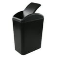 thumbnail image 7 of Idomy 3-Pack 4.5 Gallon Plastic Trash Can with Swing Lid, Swing-Top Garbage Can, Black, 7 of 7
