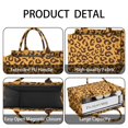 thumbnail image 4 of Large Capacity Tote Bag,Yellow and Black Of Leopard Print Handbag Fashion Luxury Tote Bag,15.7"x13"x 5.1" Inches,Laptop Compatible, 4 of 6