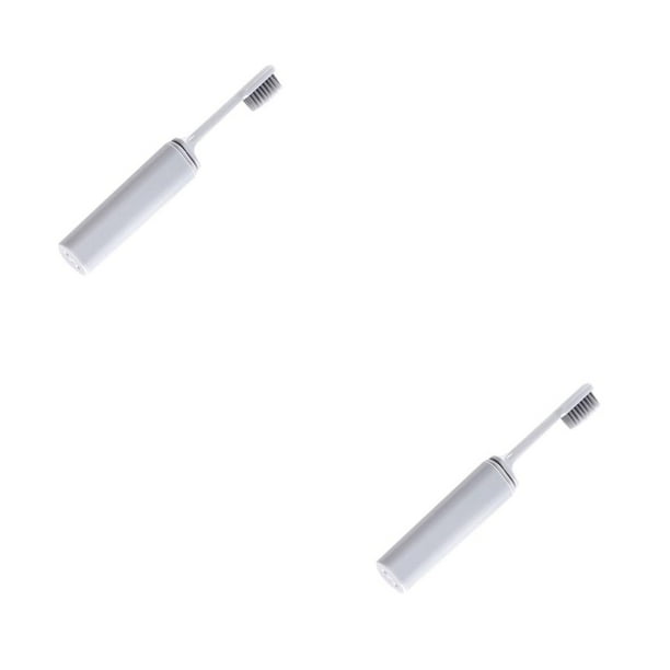 Soidarity Ibcccndc 2 uds cepillos de de carbón de bambú plegable viaje Camping senderismo al aire libre juego de cepillo de Type1 NO1