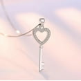thumbnail image 3 of MIADEAL Keys to the Kingdom Necklaces in Gift Box, Cubic Zirconia, 925 Sterling Silver, 3 of 5