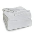 thumbnail image 1 of Effortless Bedding Oversized Patented Semi Fitted Plush Bed Blanket, 1 of 4