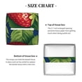 thumbnail image 5 of Lsque Strawberry2 Printed Tissue Box Cover Holder, Facial Paper Organizer Dispenser,Square with Bottom Belt, PVC Leather Decorative Organizer, 5 of 8