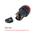 thumbnail image 4 of Signal Lights  220V, Red  Indicator, Flush Panel Mount 7/8" 22mm, 5Pcs, 4 of 5