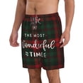 thumbnail image 2 of Balery Wonderful Time Christmas Traje de Baño Estilo Hawaiano para Hombre, Shorts de Secado Rápido con Bolsillos-Small, 2 of 6