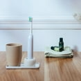 thumbnail image 4 of MasteelfCA 2 Pcs Thicken Ceramic Electric Toothbrush Holder Toothbrush Storage Rack Toothbrush Holder Stand for Home Kitchen Bathroom (White), 4 of 8