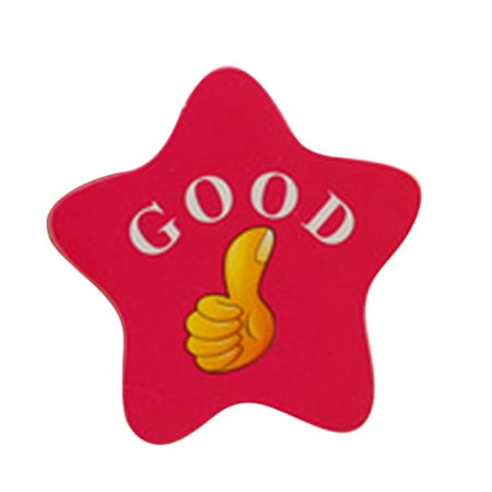 

100Pcs Children Accumulating Pentagram Shaped Paper Ponit Boost Cards for Education Art Craft Classroom - GOOD (Random Color)