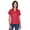 Red, variant on Harriton M354W Ladies Micro-Piqué Polo