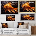 thumbnail image 4 of Designart "Yellow Kois Fish Golden II" Animals Floater Framed Wall Art Print, 4 of 7