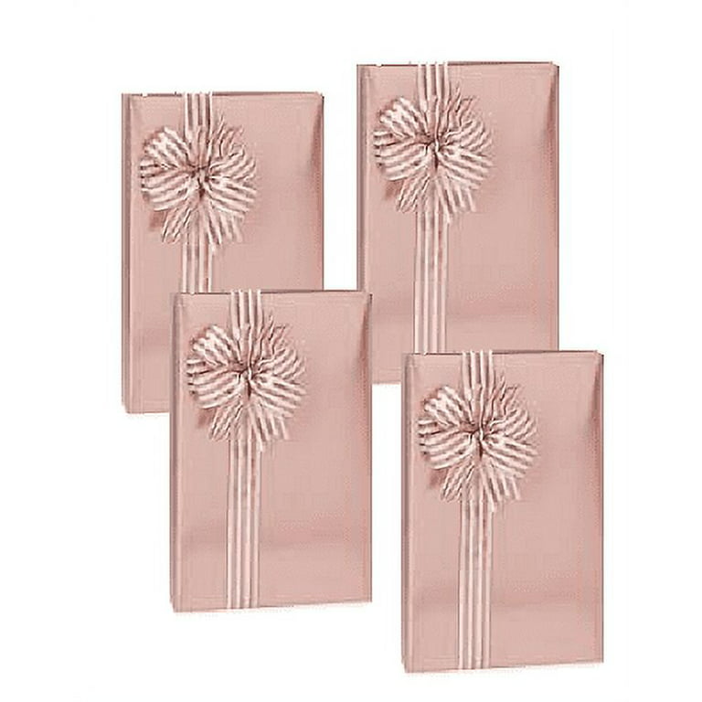 2 Pcs Rose Wrapping Paper Shinny Craft Gift DIY Men Frosted
