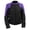 Purple, variant on Milwaukee Leather Women's Be Cool Black/Purple Textile Motorcycle Jacket w/ CE Armor - MPL22701 XX-Large