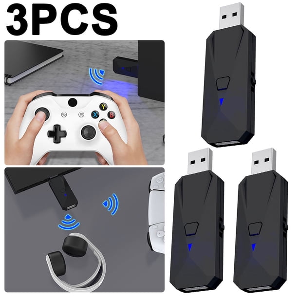 Convertidor Dongle USB Adaptador para Mando PS5 PS4 Switch PS3 PC