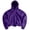 Purple, variant on Chiccall Mens Fleece Hoodie Oversized Long Sleeve Solid Hooded Sweatshirts Casual Fashion Athletic Pullover