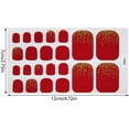 thumbnail image 3 of Maoww Toe Nail Stickers Removable Toe Nail Polish Stickers Toenail Wraps DIY Toe Nails Manicure Decals Type 9, 3 of 9