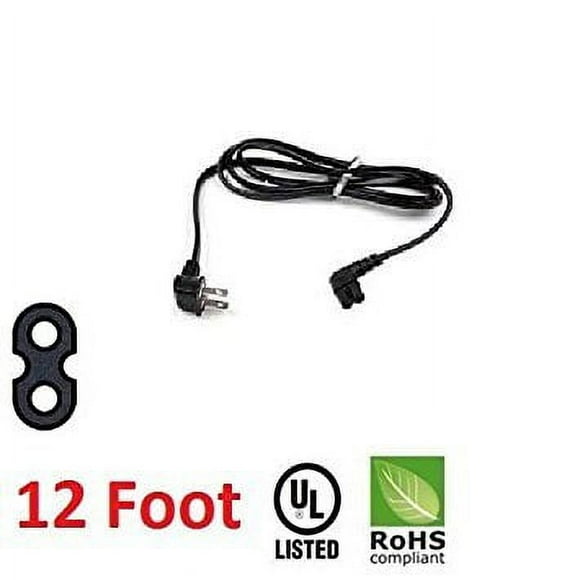 Cordon d'Alimentation de Remplacement 12 Pieds pour Samsung PN 3903-000853 3903-000599 90 Angle 2 Broches Figure 8