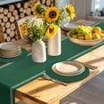 thumbnail image 4 of Pure Olive Green Round 13 Inch Placemats Set of 2, Simple Solid Color HeatResistant Non Slip Place Mats for Dining Table, Wipeable Braided Kitchen Table Mats for Housewarming, 4 of 9