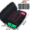thumbnail image 3 of Herdesigns Modern Striped Carry Case Compatible with Nintendo Switch 2017 & Oled 2021, with 20 Game Card Slots, Black and White Striped Portable Travel Carrying Case Pouch for Accessories & Games, 3 of 8
