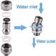 thumbnail image 3 of Rotule Pivotante en Laiton Regulable, Connecteur de Douche Rotule Pivotante, Rotule de Douche Adaptateur, Convient pour Connecter des Pommes de Douche et des Conduites D'eau, 3 of 5
