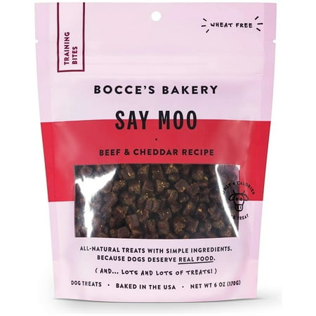 UPC: 0857155007657 | Bocce s Bakery Say Moo Beef Cheddar Training Treats 6 oz