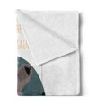 thumbnail image 2 of I Love You Soft Flannel Fleece Blanket, Bear and Fox in Love Counting Stars at Night Animal Birthday Print, Cozy Plush for Indoor and Outdoor Use, 60" x 80", Orange Slate Blue Grey, by Ambesonne, 2 of 5