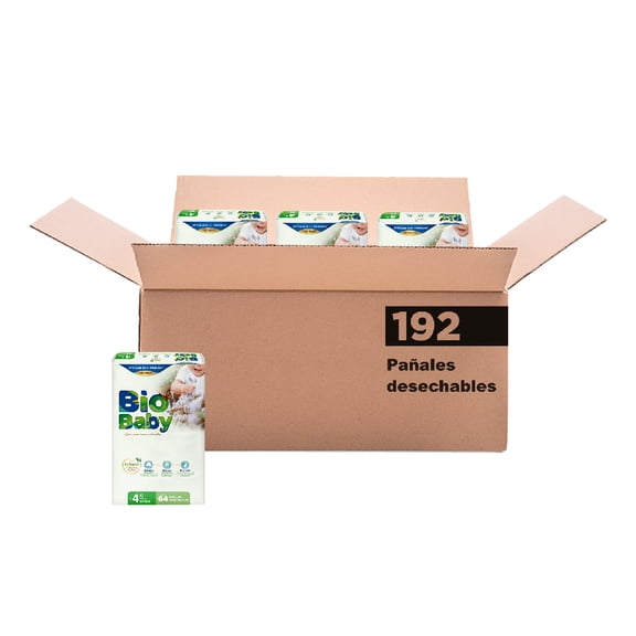 Pañal para Bebé Bio Baby Etapa 4 192 piezas