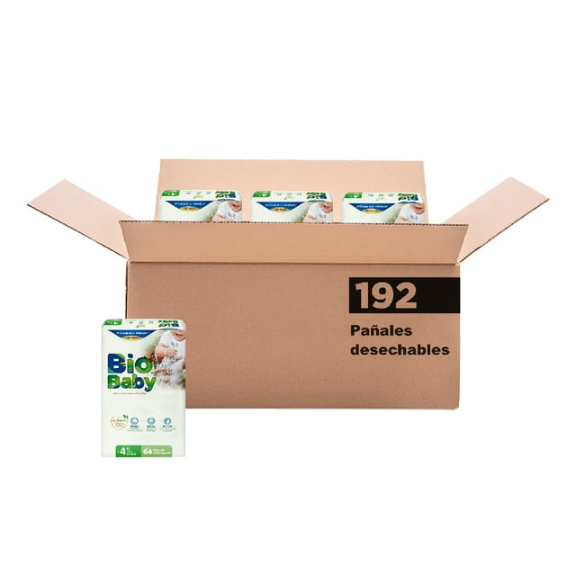 Pañal para Bebé Bio Baby Etapa 4 192 piezas