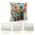 thumbnail image 4 of ARISTURING Spring Floral Pillow Cover Flower in Watering Can and Butterfly Decorative Throw Pillow Case Spring Outdoor Cushion Cover for Home Couch Sofa Farmhouse Decor, 4 of 5