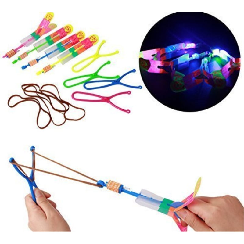 12 pieces Large Size Amazing Led Light Slingshot Arrow Rocket