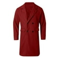thumbnail image 3 of Dpytoraw Male Winter Coat Jacket Style Fashion Handsome Long Wool Overcoat Comfortable Warm Soft Coat, 3 of 4