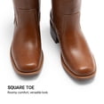 thumbnail image 2 of DREAM PAIRS Women's Knee High Cowboy Boots Western Tall Boots Square Toe Pull-On Boots with Embroidery Vintage Style, 2 of 10