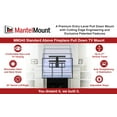 MantelMount MM340 Above Fireplace Pull Down TV Mount For TVs 44"80" up