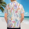 thumbnail image 6 of High Quality Hawaiian Shirts for Men Short Sleeve Aloha Beach Shirt Floral Summer Casual Button Down Shirts Blouses 69WMIR, 6 of 7