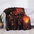 thumbnail image 3 of Balery Dark Skull King Throne Manta de Franela con Dibujo, Lujo Ultra Suave y Cálido, Antipelusa y Resistente a las Arrugas para Cama, Sofá, Camping -80"x60", 3 of 6