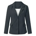 thumbnail image 2 of Casual Blazers for Women 2025 Long Sleeve Notch Lapel Collar Open Front Business Casual Work Office Jacket, 2 of 5
