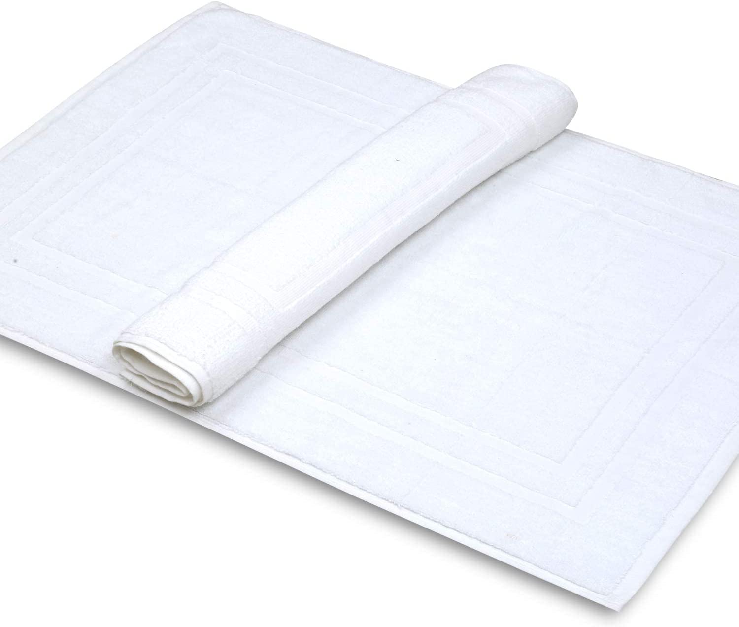 Gold Textiles Luxury Hotel Quality Bath Mat New Premium 22X34 Cotton Bath MATS Large 60 White