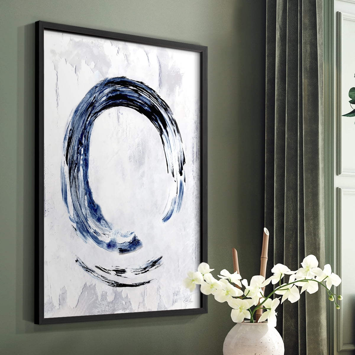 Moonglade II in Black Solid Wood 11 x 14 Framed Print