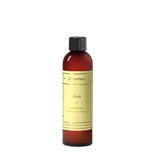 Aromatique Reed and Ceramic Diffuser Oil Refills, Sorbet, 4 Oz