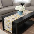 thumbnail image 4 of Yellow Grey Botanical Table Runner 70 Inches Long, Spring Floral Watercolor Rustic Kitchen Coffee Dining Table Decoration for Home Party Birthday Wedding Home Decor 13x70 Inches, 4 of 8