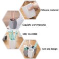 thumbnail image 3 of Portalápices de silicona, vaso para bolígrafo geométrico para oficina, escritorio, organizador de papelería, soporte para brochas de maquillaje, 3 of 6