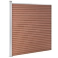 thumbnail image 3 of vidaXL Garden Fence WPC 68.9"x73.2" Brown, 3 of 10
