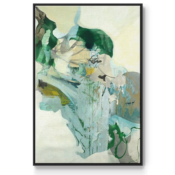 Ivy Framed Premium Gallery Wrapped Canvas - Ready to Hang - 17 x 25 - Black Floating Frame