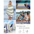 thumbnail image 5 of Striped Anchor Beach Towels Oversized Super Absorbent, Navy Blue Nautical Sage Green Geometric Lightweight Bath Towel Quick Dry Sets For Bathroom/Pool/Rv Camping/Beach Play/Gym Room/Picnic 31"x62", 5 of 8